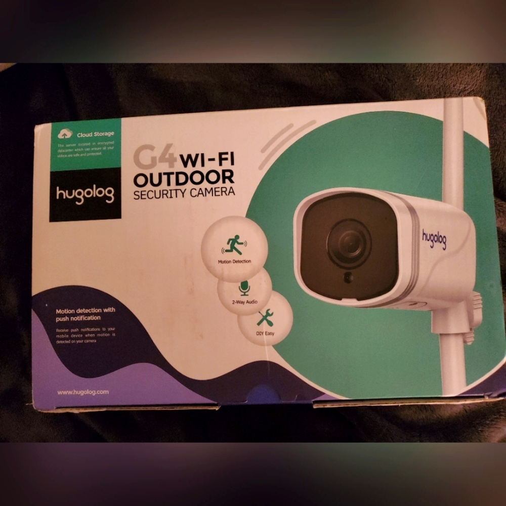 Hugolog G4 Wi-Fi Outdoor Security Camera 2 Pack NEW
